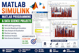 do matlab simulink, matlab programming and data science projects