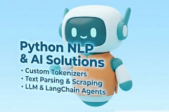 build custom python nlp models, text parsers, and scrapers