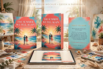 design attractive book cover design and kindle book cover design