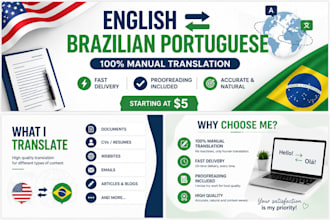 fazer traducao de ingles para portugues do brasil