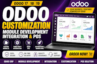 do odoo customization, odoo module development odoo intergration odoo pos