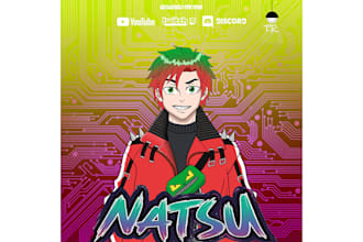 design a custom mascot character for streaming channel