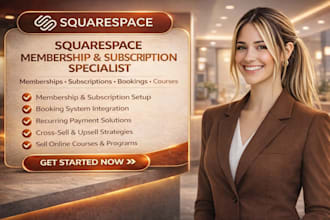 squarespace booking integration membership subscription recurring payment setup