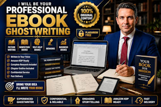be your ebook ghostwrite for fiction, non fiction self help book