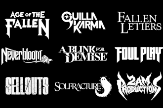 design a modern logo for your metal or rock band
