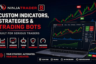 develop ninjatrader 8 custom indicator, strategy or automated trading bot