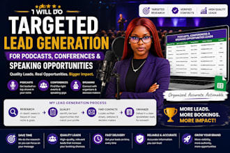do targeted lead generation for podcasts conferences and speaking opportunities