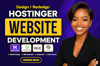 design roofing, hvac, plumber, construction website design hostinger website