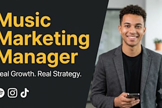 be your music marketing manager for artist growth
