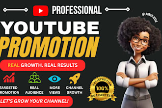shoutout youtube video SEO promotion, organic promotion, to gain 1 million views
