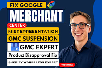 fix google merchant center suspension and misrepresentationpro