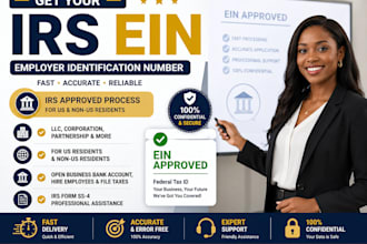 obtain ein for your us llc, c corp, s corp, irs ein, business from irs