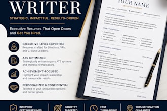 write your executive resume and ceo linkedin profile for c level roles