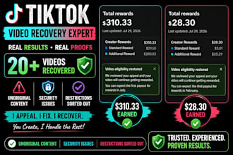 restore tiktok video eligibility