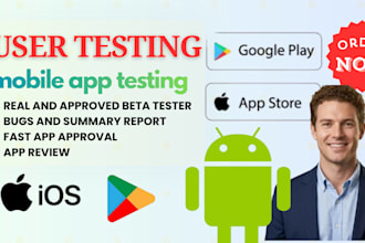 provide 12 testers closed testing 20 testers mobile app testing 12 tester