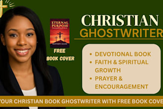 ghostwrite your christian devotional book with free book cover