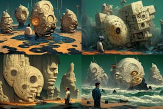 create stunning midjourney ai images, ai art, digital art, ai character design