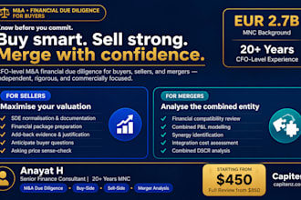 provide merger and acquisition financial due diligence