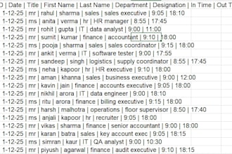 do data cleaning, convert pdf, word and excel work