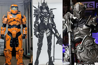 wearable eva foam cosplay armor prop cosplay helmets anime swords masks
