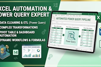 automate excel reports and spreadsheets using power query