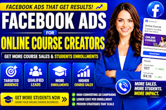 do facebook ads for online course creators to get more course sales and students