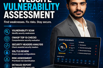 perform website vulnerability assessment and security scan