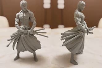 print and hand paint your 3d action figure, statue stl, anime figure, miniatures