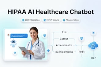 build hipaa compliant ai healthcare chatbot epic cerner athena eclinicalworks