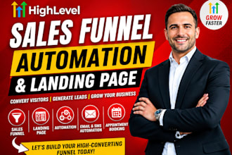 build professional ghl funnels landing pages and websites with gohighlevel