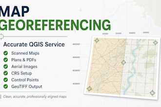 georeference and digitise maps and aerial images accurately in qgis