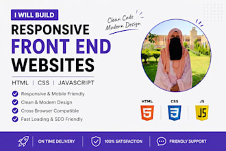 create a responsive website using HTML CSS javascript
