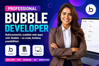 do bubble io website, bubble mvp, bubble saas, bubble app as bubble developer