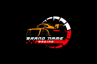 do minimalist car wash, automobile, repair, racing and automotive logo design