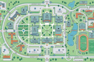 create custom wayfinding, campus, visitor and directory maps