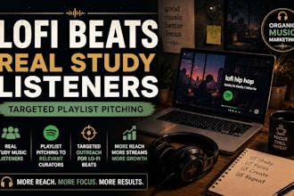 market your lofi beats to real study music listeners