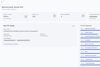 develop a custom fyp management portal