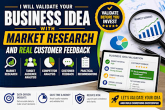 conduct market research and validate your business idea