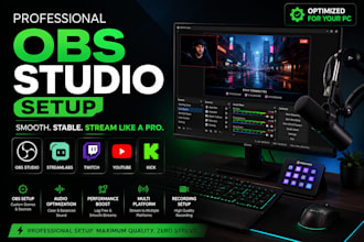 setup or fix obs studio streamlabs for twitch youtube kick