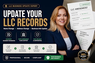 file llc amendment for name, address or business information changes