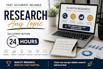 handle any research work in 24hours