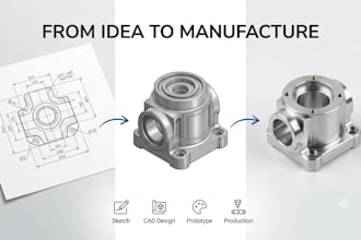 model your product idea into a 3d printable prototype design