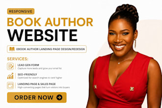 book author website author website ebook landing page ebook website author