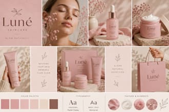 custom canva instagram brand kit design social media templates and full branding