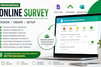 create professional online survey forms, questionnaire and market research