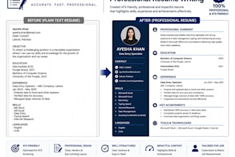 design a professional ats friendly resume