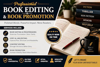 professionally edit your book or manuscript