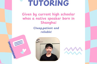 tutor mandarin for english speaking customers