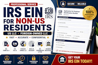 get your irs ein number for non US residents and foreign owned llc