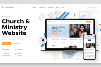 design author website, church website, christian, ministry and nonprofit website